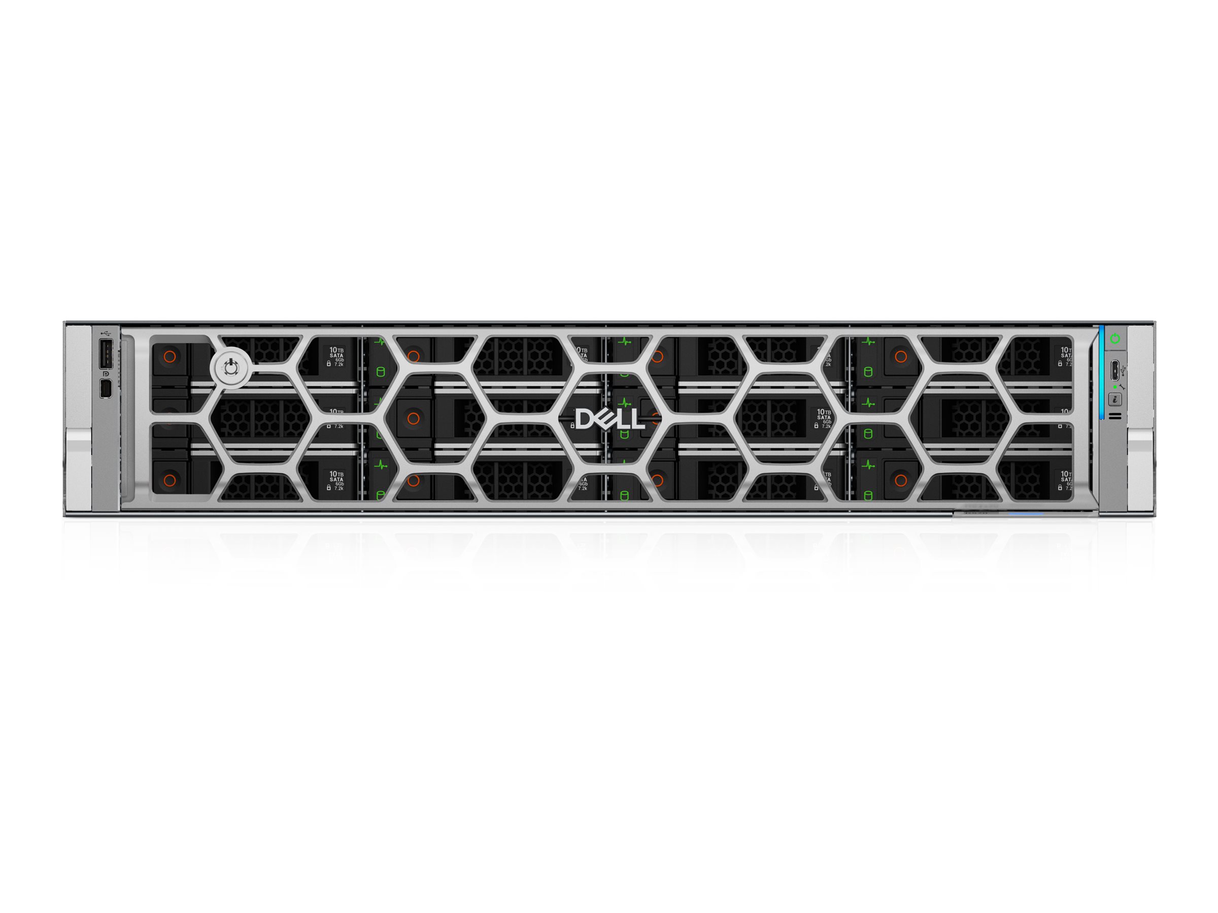 Dell PowerEdge R570 - Server - Rack-Montage - 2U - 1-Weg - 1 x Xeon 6517P  3.2 GHz - RAM 32 GB - SAS - Hot-Swap 6.4 cm (2.5")
