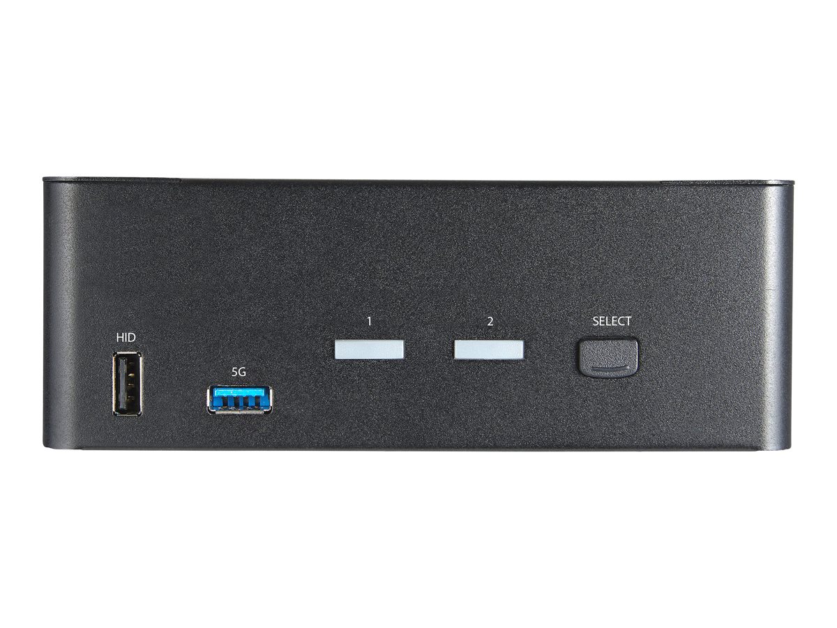 StarTech.com 2-Port Dual Monitor HDMI KVM-Switch - 4K 60Hz UHD HDR - Desktop 4K HDMI 2.0 KVM-Switch mit 2-Port USB 3.0 Hub (5 Gbits)