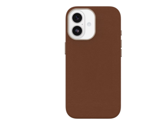 OtterBox Symmetry Series - Hintere Abdeckung für Mobiltelefon - kompatibel mit MagSafe - Kaktusleder, Magnet, Polyurethan - desert saddle (brown)