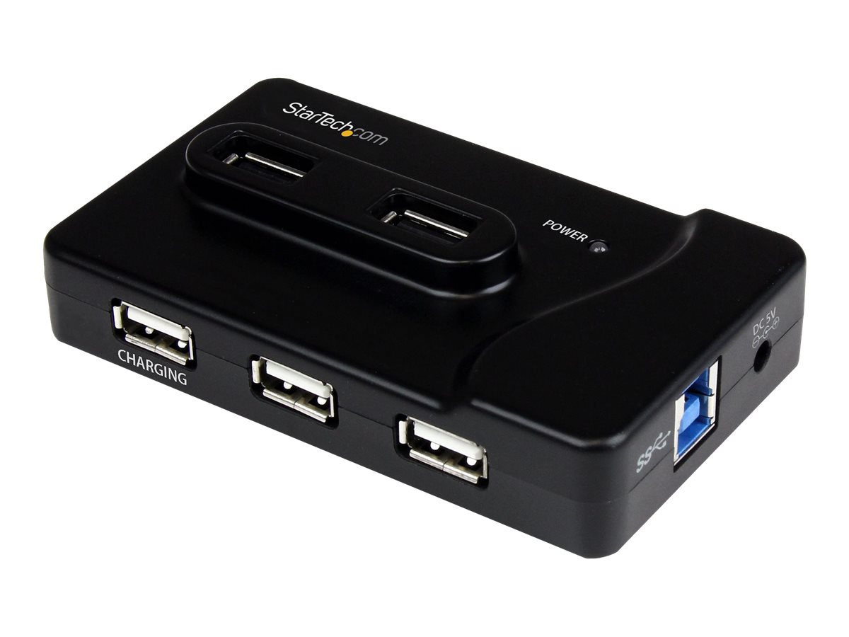 StarTech.com 6 Port USB 3.0  2.0 Hub mit 2A Ladeanschluss