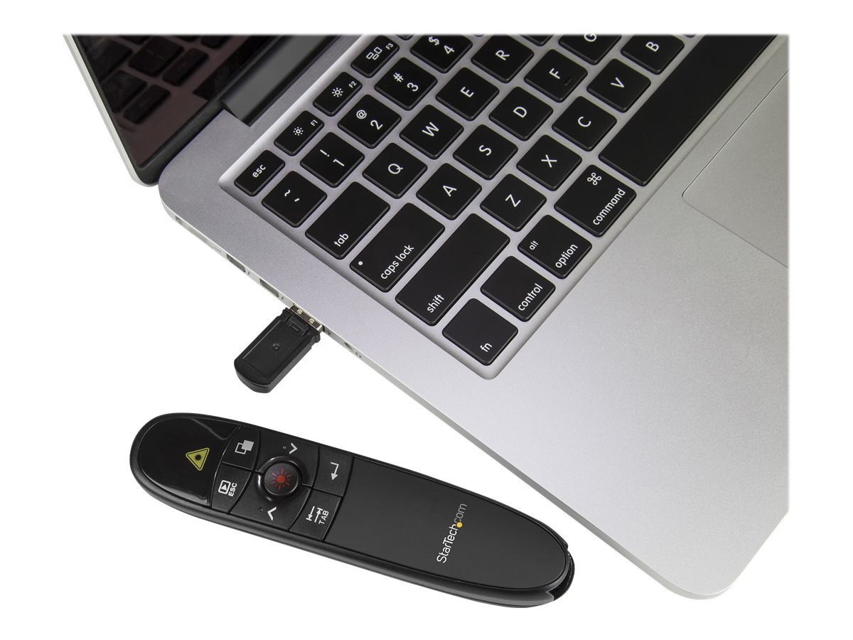 StarTech.com Präsentationsfernbedienung PRESREMOTE (Wireless Presenter PPT Fernbedienung USB PowerPoint Presenter 27m)