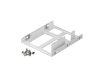Goobay Einbaurahmen f. Festplatte 2.5 auf 3.5 Gehäuseschacht silber