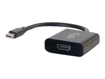 C2G Mini DisplayPort to HDMI Active Adapter Converter 4K UHD - Black - Videoanschluß - Mini DisplayPort (M)