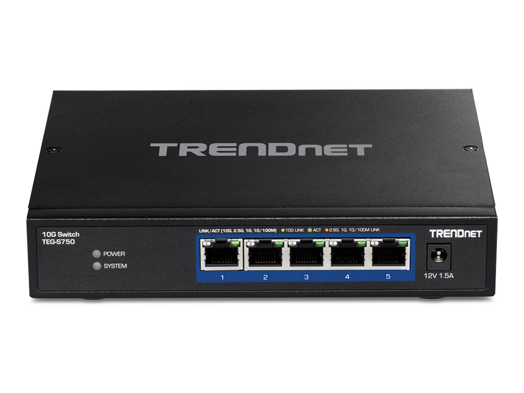 TRENDnet TEG-S750 - Switch - unmanaged - 5 x