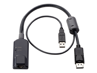 HPE KVM Console USBDisplayPort Interface Adapter - Video-  USB-Adapter - RJ-45 (W)