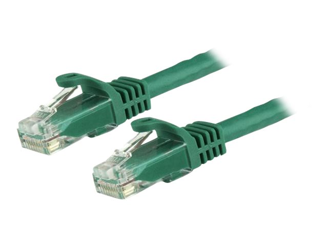 StarTech.com 15m Cat6 Snagless Gigabit UTP Netzwerkkabel - Cat 6 RJ45 Netzwerkkabel mit Knickschutz - Grün - Patch-Kabel - RJ-45 (M)