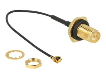 Delock Antennenkabel - RP-SMA (W) bis MHFU.FL (W)