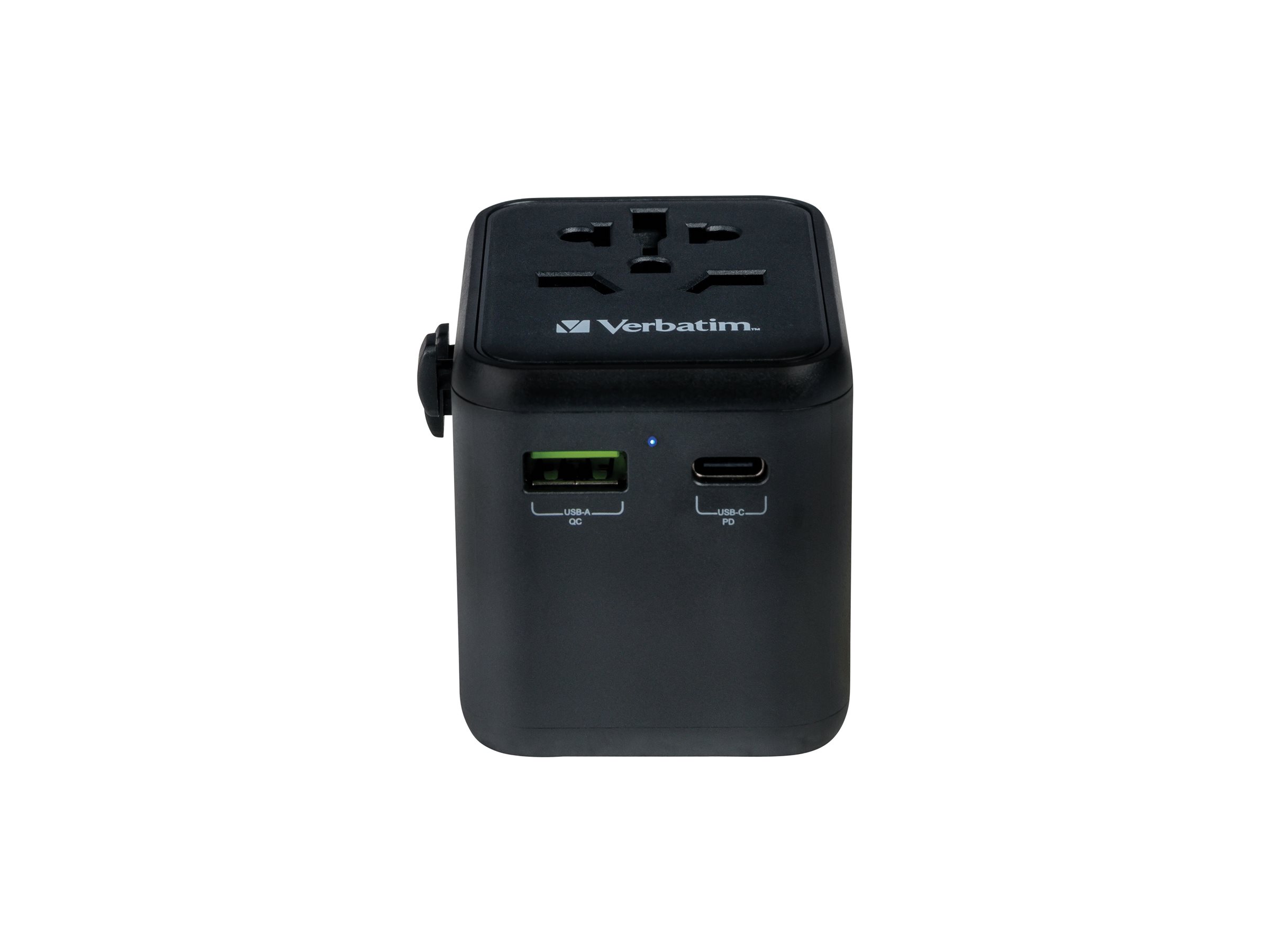 Verbatim UTA-02 - Netzteil - 20 Watt - 3 A - QC 3.0 - 3 Ausgabeanschlussstellen (USB, BS 1362, 24 pin USB-C)