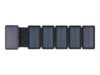 SANDBERG Active 6-Panel - Solar-Powerbank - Li-Pol - 20000 mAh - 74 Wh - 3 A - PD - 3 Ausgabeanschlussstellen (2 x USB, USB-C)