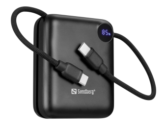 SANDBERG Connect - Powerbank - 10000 mAh - 38.5 Wh - 20 Watt - 3 A - PD 2.0, Power Delivery 3.1, QC 2.0, QC 3.0 - 3 Ausgabeanschlussstellen (USB-C)