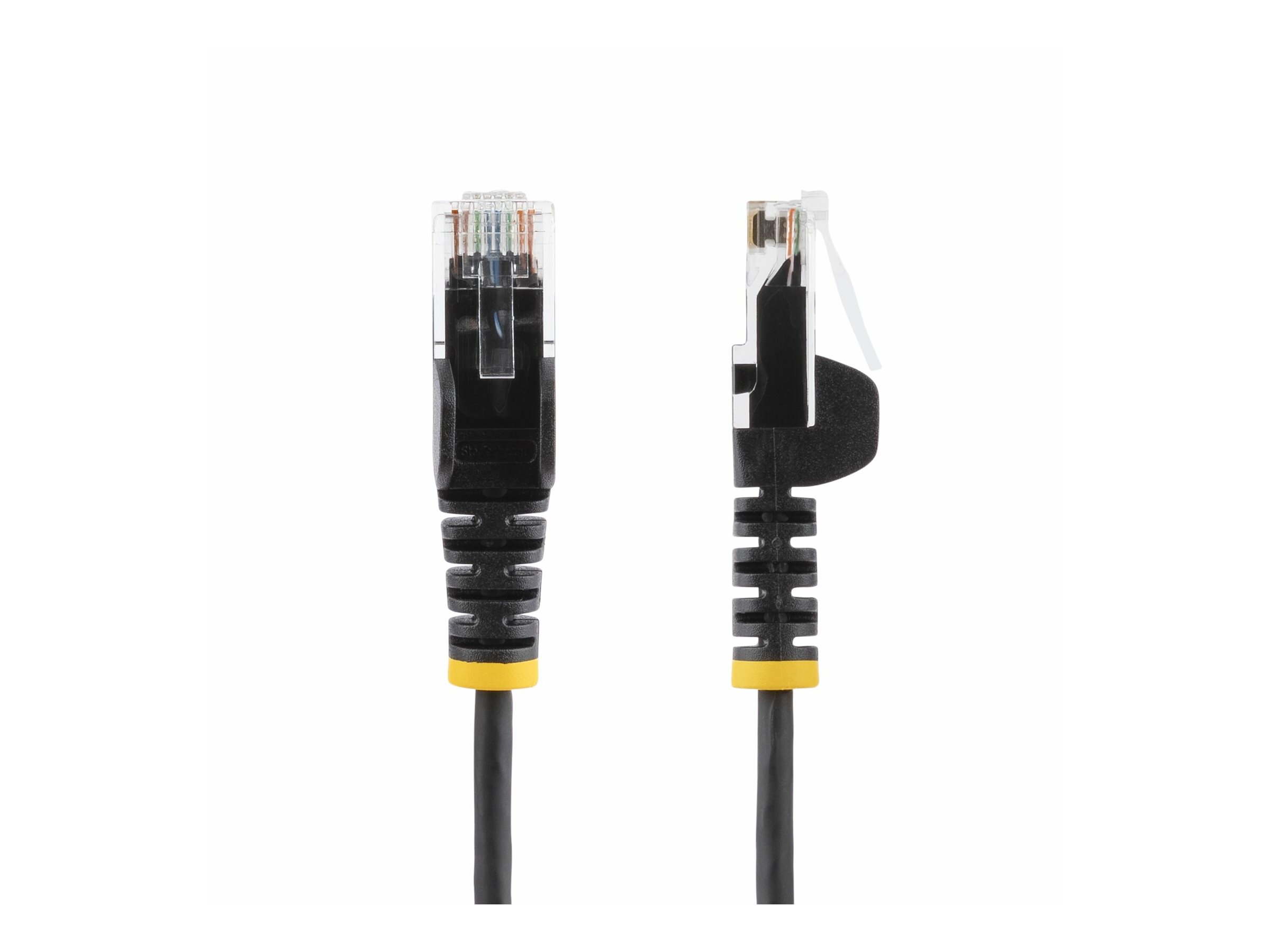 StarTech.com 15m Black Slim CAT6 Ethernet Cable, Snagless, 28AWG, LSZH - Patch-Kabel - RJ-45 (M)