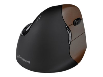 Bakker Evoluent VerticalMouse 4 Small - Vertikale Maus - Für Rechtshänder - optisch - 6 Tasten - kabellos - 2.4 GHz - kabelloser Empfänger (USB)