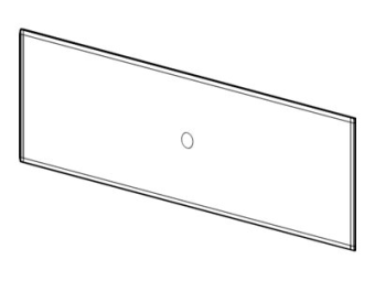 APC HyperPod Roof 6ft Aisle Simple Roof Panel with Cutout