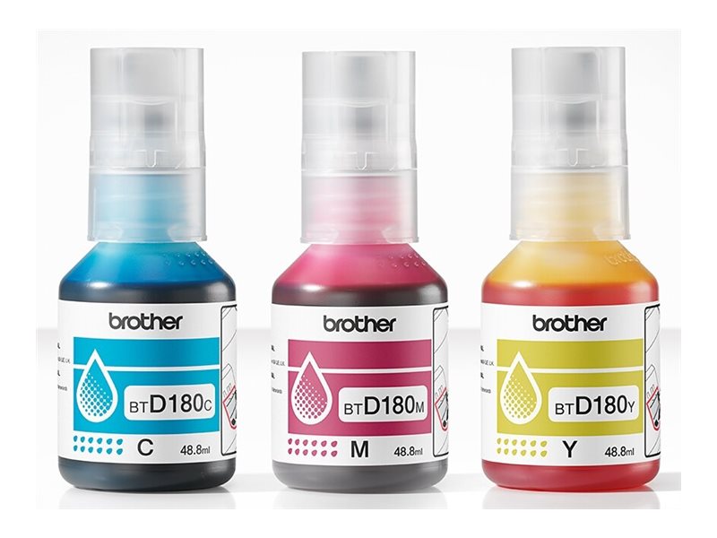 Brother BTD180CL Multipack - 3er-Pack - Gelb, Cyan, Magenta
