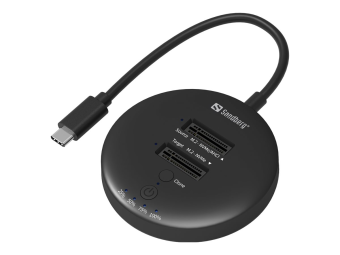 SANDBERG SSD-Dockingstation Schächte 2 - M.2 - M.2 NVMe Card - USB-C 3.2 (Gen 2)
