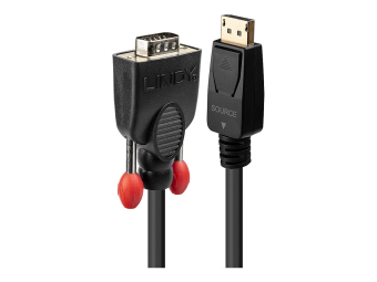 Lindy 41940 DisplayPort VGA Schwarz Kabelschnittstellen-adapter