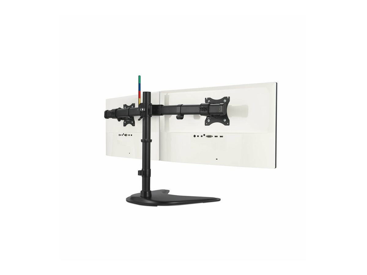 Kensington SmartFit - Aufstellung - für 2 Monitore - Stahl, Silikonpad - Bildschirmgröße bis zu 68,6 cm (bis zu 27 Zoll)