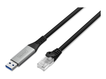 DIGITUS USB-A - RJ45 Ethernet Kabel, 1Gbits, 10m