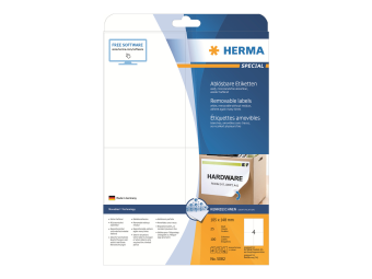 HERMA Special - Papier - matt - selbstklebend entfernbarer Klebstoff - weiß - A6 (105 x 148 mm)