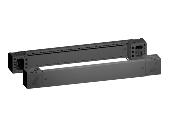 Rittal Sockelstück mit Blende - Blechstahl - vorne und hinten - RAL 9005 (Packung mit 2)