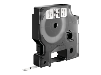 Dymo D1 Standard - Polyester - selbstklebend - Schwarz auf Weiß - Rolle (0,6 cm x 7 m)