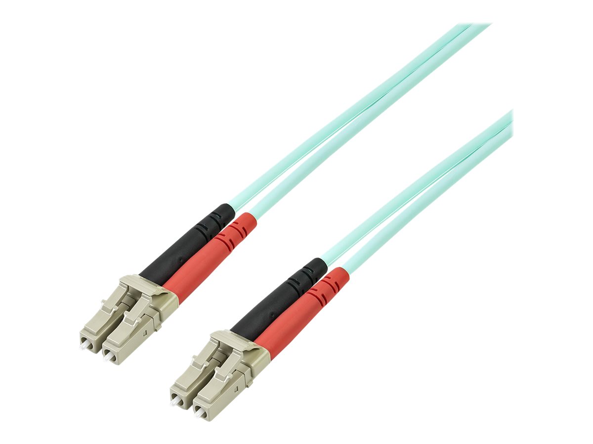 StarTech.com 3m Fiber Optic Cable - 10 Gb Aqua - Multimode Duplex 50125 - LSZH - LCLC - OM3 - LC to LC Fiber Patch Cable - Patch-Kabel - LC Multi-Mode (M)