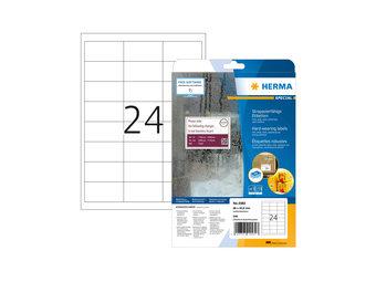 HERMA 4582 - Weiß - Selbstklebendes Druckeretikett - A4 - Laser - Quadratisch - 240 Stück(e)