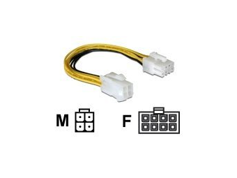 Delock Adapter für Power Connector - 4 PIN ATX12V (M)
