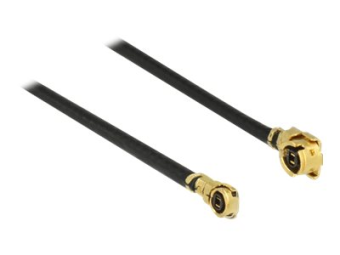 Delock Antennenkabel - MHFU.FL Stecker gewinkelt zu MHF4HSC Stecker gewinkelt