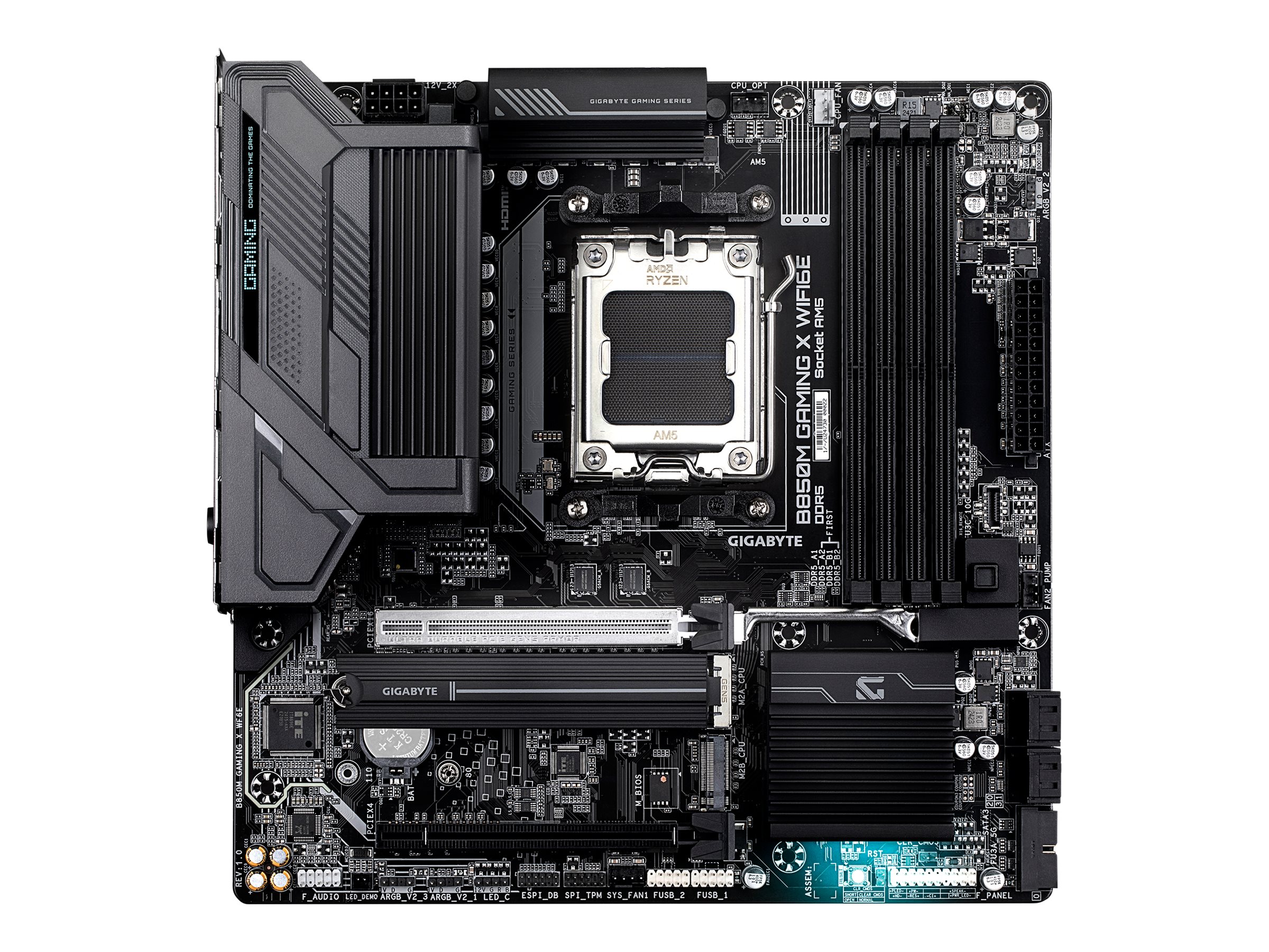 Gigabyte B850M GAMING X WIFI6E - Motherboard - micro ATX - Socket AM5 - AMD B850 Chipsatz - USB-C 3.2 Gen2, USB 3.2 Gen 2, USB 3.2 Gen 1 - Wi-Fi 6, 2.5 Gigabit LAN, Bluetooth - Onboard-Grafik (CPU erforderlich)