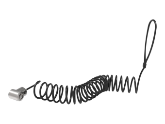 Compulocks T-bar Security Keyed Coiled Cable Lock