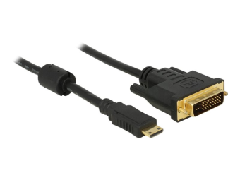 Delock Adapterkabel - Dual Link - 19 pin mini HDMI Type C männlich zu DVI-D männlich