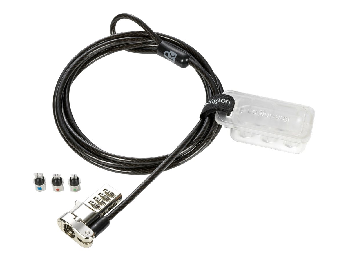 Kensington Universal 3-in-1 Combination Laptop Lock - 25 pack - Sicherheitskabelschloss - 1.8 m (Packung mit 25)