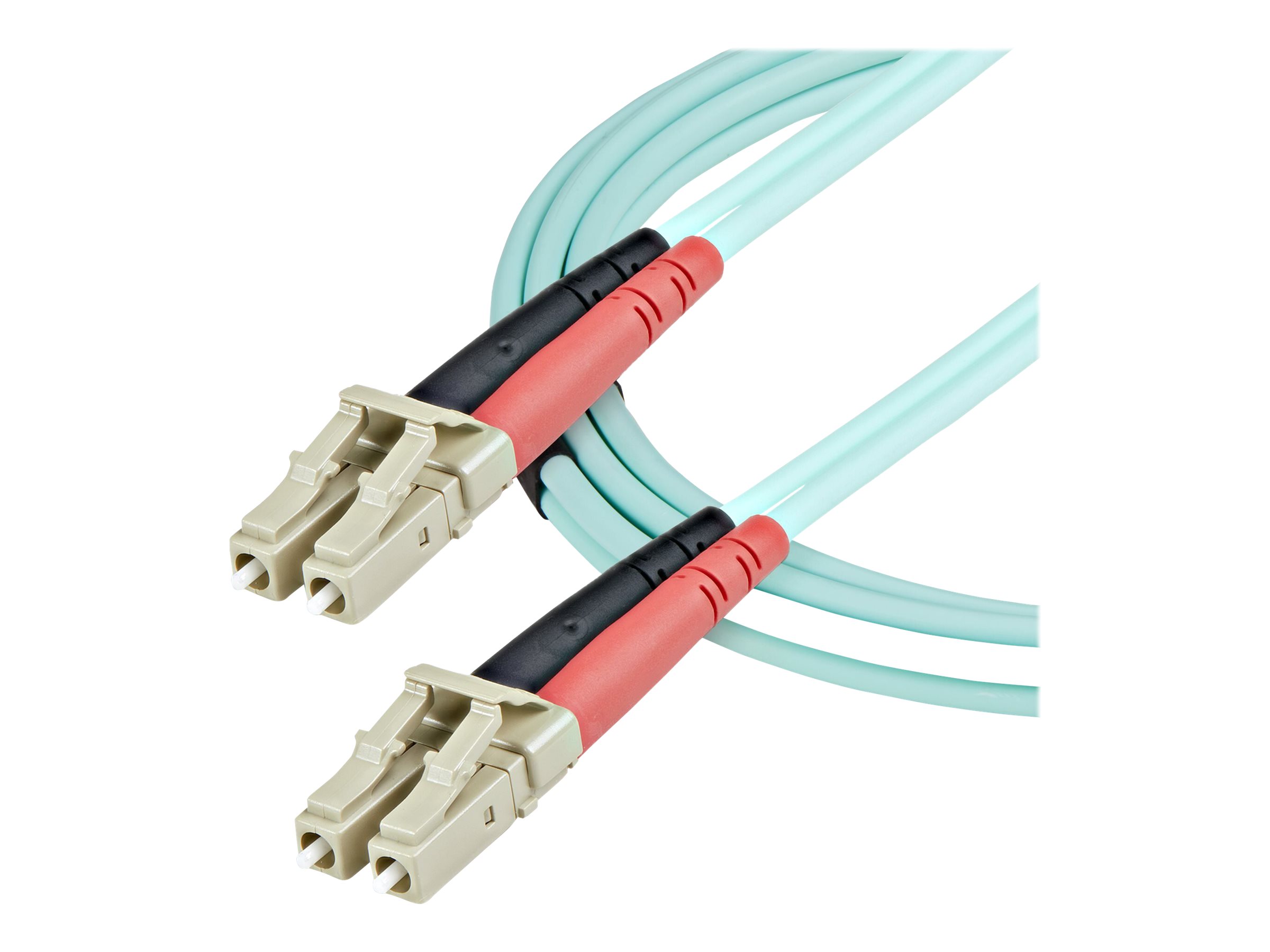 StarTech.com 1m (3ft) LCUPC to LCUPC OM3 Multimode Fiber Optic Cable, Full Duplex 50125Âµm Zipcord Fiber Cable, 100G Networks, LOMMFVCSEL, <0.3dB Low Insertion Loss - LSZH Fiber Patch Cord - Patch-Kabel - LC Multi-Mode (M)