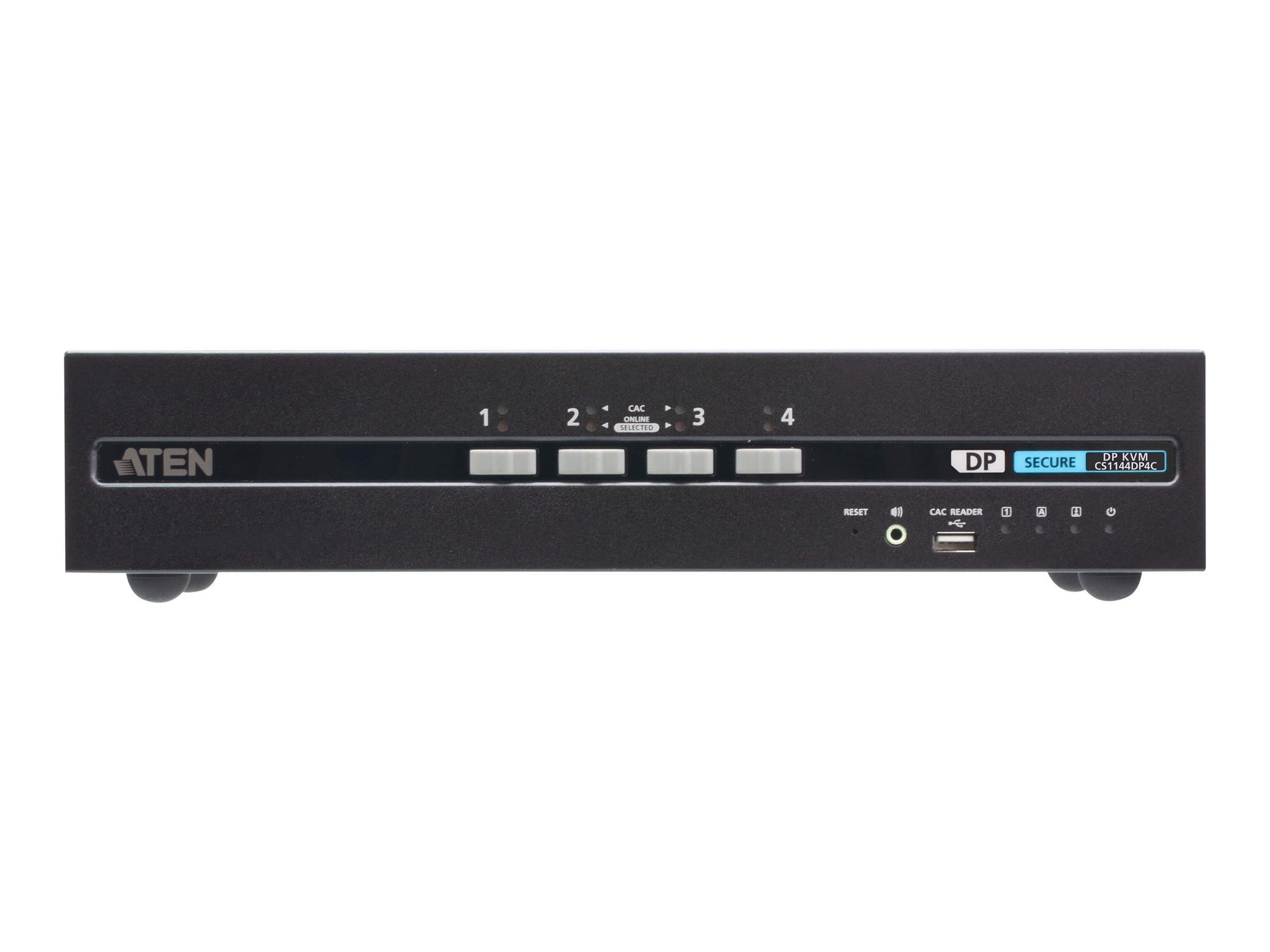 ATEN CS1144DP4C - KVM-Audio-USB-Switch - DisplayPortHDMI Dual-Display PSD PP v4.0 konform sicher universal mit CAC