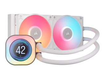 Corsair iCUE Link TITAN 240 RX LCD - Prozessor-Flüssigkeitskühlsystem - Kühlergröße 240 mm - (für LGA1851, LGA1700, AM5, AM4)