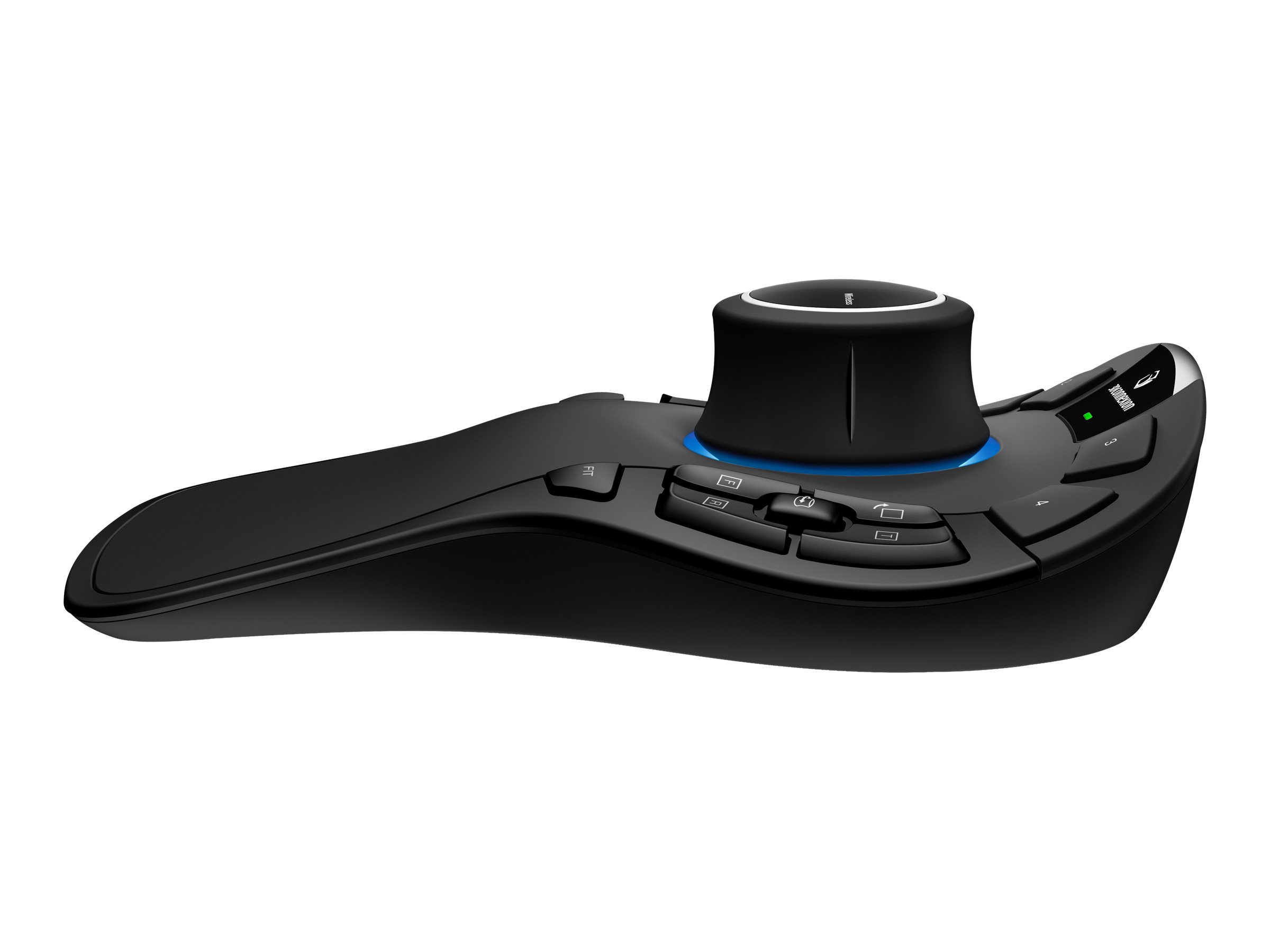 3Dconnexion SpaceMouse Pro Wireless - Bluetooth Edition - 3D-Maus - ergonomisch - 15 Tasten - kabellos - 2.4 GHz, Bluetooth, USB-C - kabelloser Empfänger (USB)