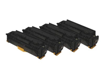 Peach Combi-Pack - 4er-Pack - mit hoher Kapazität - Schwarz Gelb Cyan Magenta - kompatibel - wiederaufbereitet - Tonerpatrone (Alternative zu: HP 312A HP 312X)