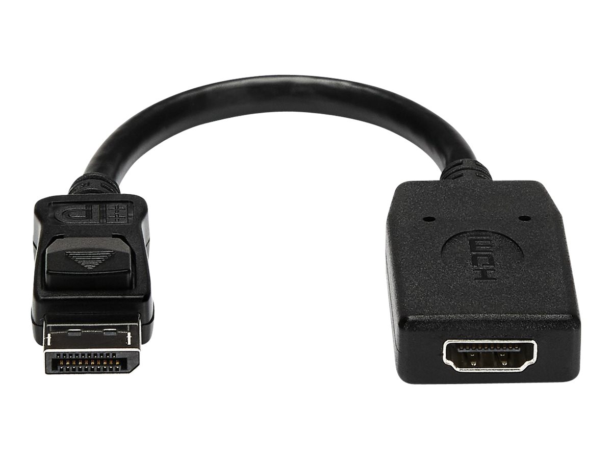 StarTech.com DisplayPort auf HDMI Video Adapter  Konverter - DP zu HDMI mit bis zu 1920x1200 - DP  HDMI Länge 24cm (SteckerBuchse)