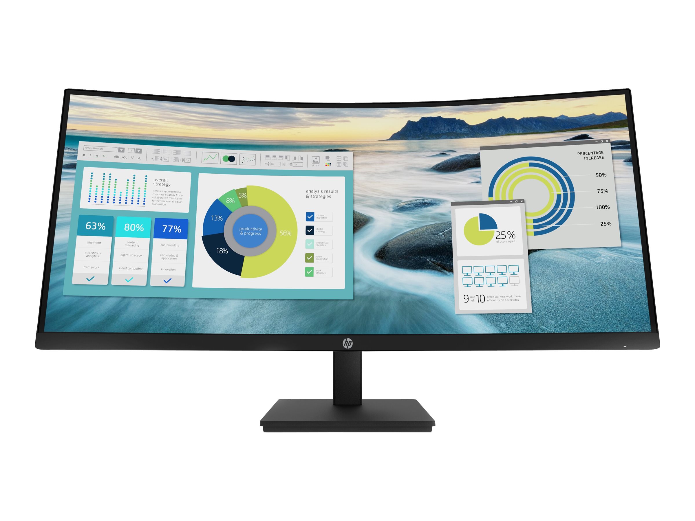 HP P34hc G4 - P-Series - LED-Monitor - gebogen - 86.36 cm (34)