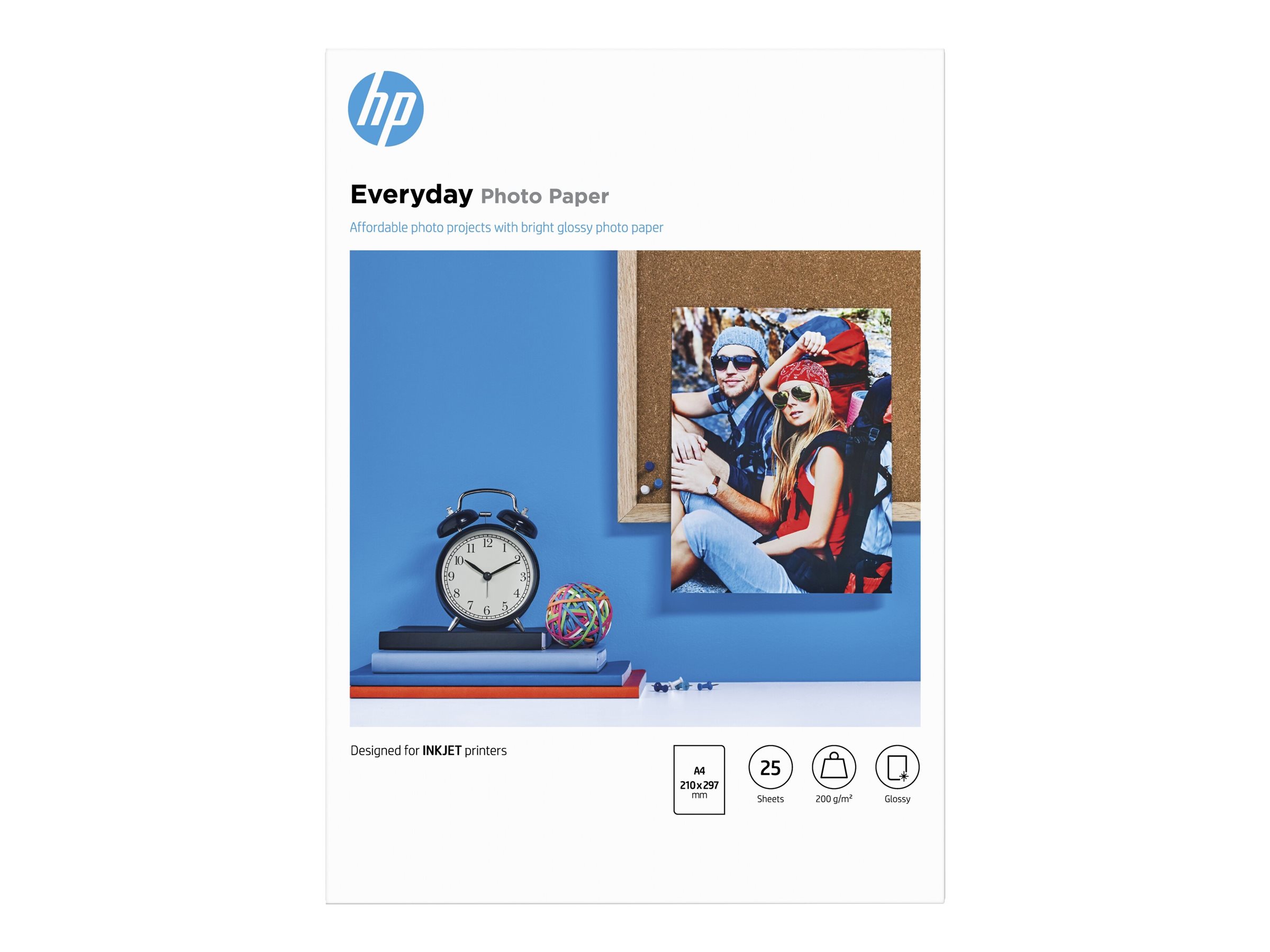 HP Everyday Photo Paper - Glänzend - 8 mil - A4 (210 x 297 mm)