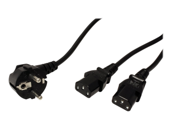 ROLINE Stromkabel - power CEE 77 (M) zu power IEC 60320 C13