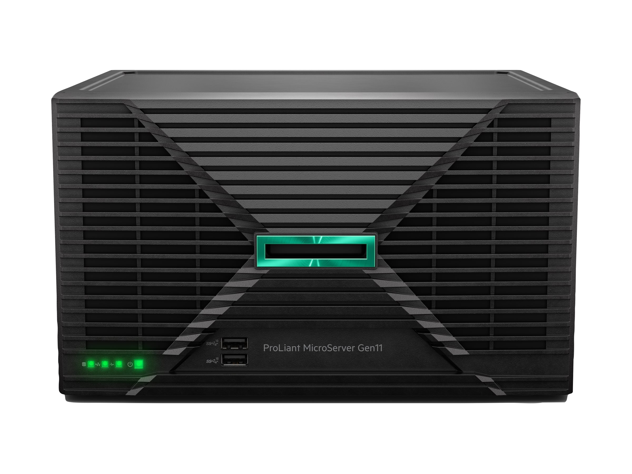 HPE ProLiant MicroServer Gen11 - Server - Ultra-Micro-Tower - 1-Weg - 1 x Xeon E-2434  3.4 GHz - RAM 32 GB - SATA - nicht Hot-Swap-fähig 8.9 cm (3.5")