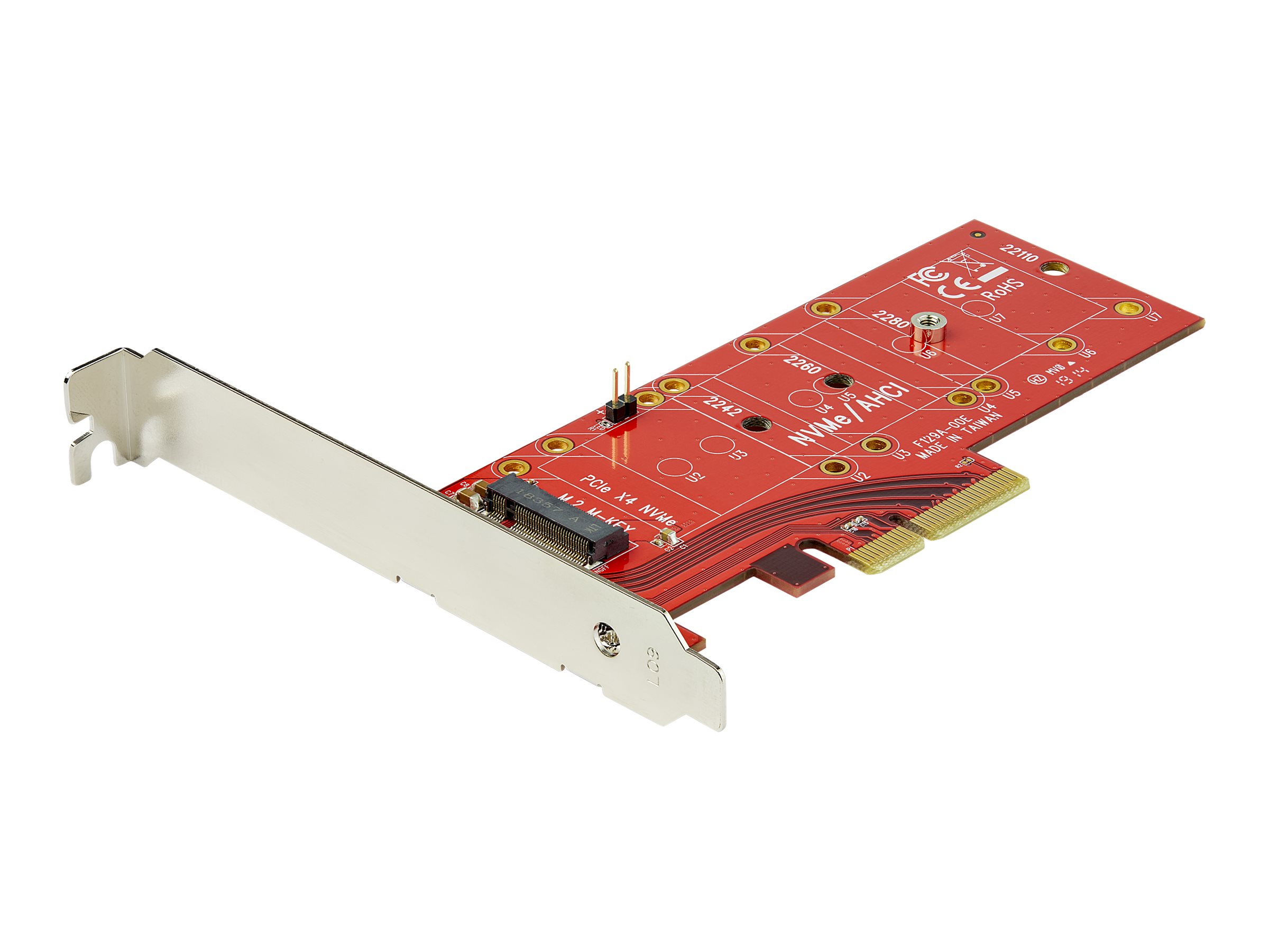 StarTech.com Startech M2 PCIe SSD Adapter - x4 PCIe 3.0 NVMe  AHCI  NGFF  M-Key - Low Profile and Full Profile - SSD PCIe M.2 Adapter (PEX4M2E1)