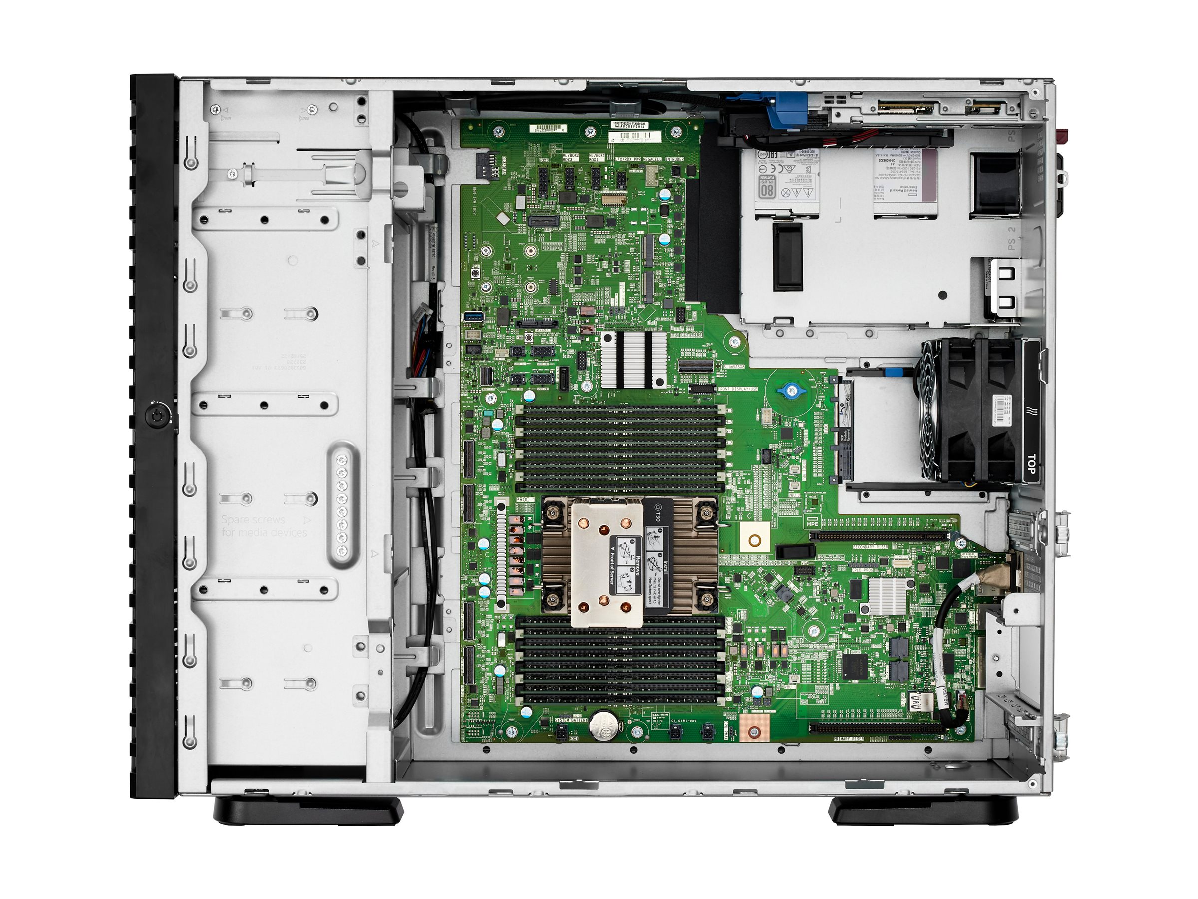 HPE ProLiant ML110 Gen11 - Server - Tower - 4.5U - 1-Weg - 1 x Xeon Silver 4510  2.4 GHz - RAM 64 GB - SATASASNVMe - Hot-Swap 6.4 cm (2.5")