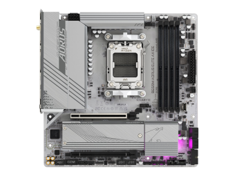 Gigabyte B650M AORUS ELITE AX ICE - Motherboard - micro ATX - Socket AM5 - AMD B650 Chipsatz - USB-C 3.2 Gen2 USB 3.2 Gen 2 USB 3.2 Gen 1 USB-C 3.2 Gen 2x2 - 2.5 Gigabit LAN Wi-Fi 6E Bluetooth - Onboard-Grafik (CPU erforderlich)
