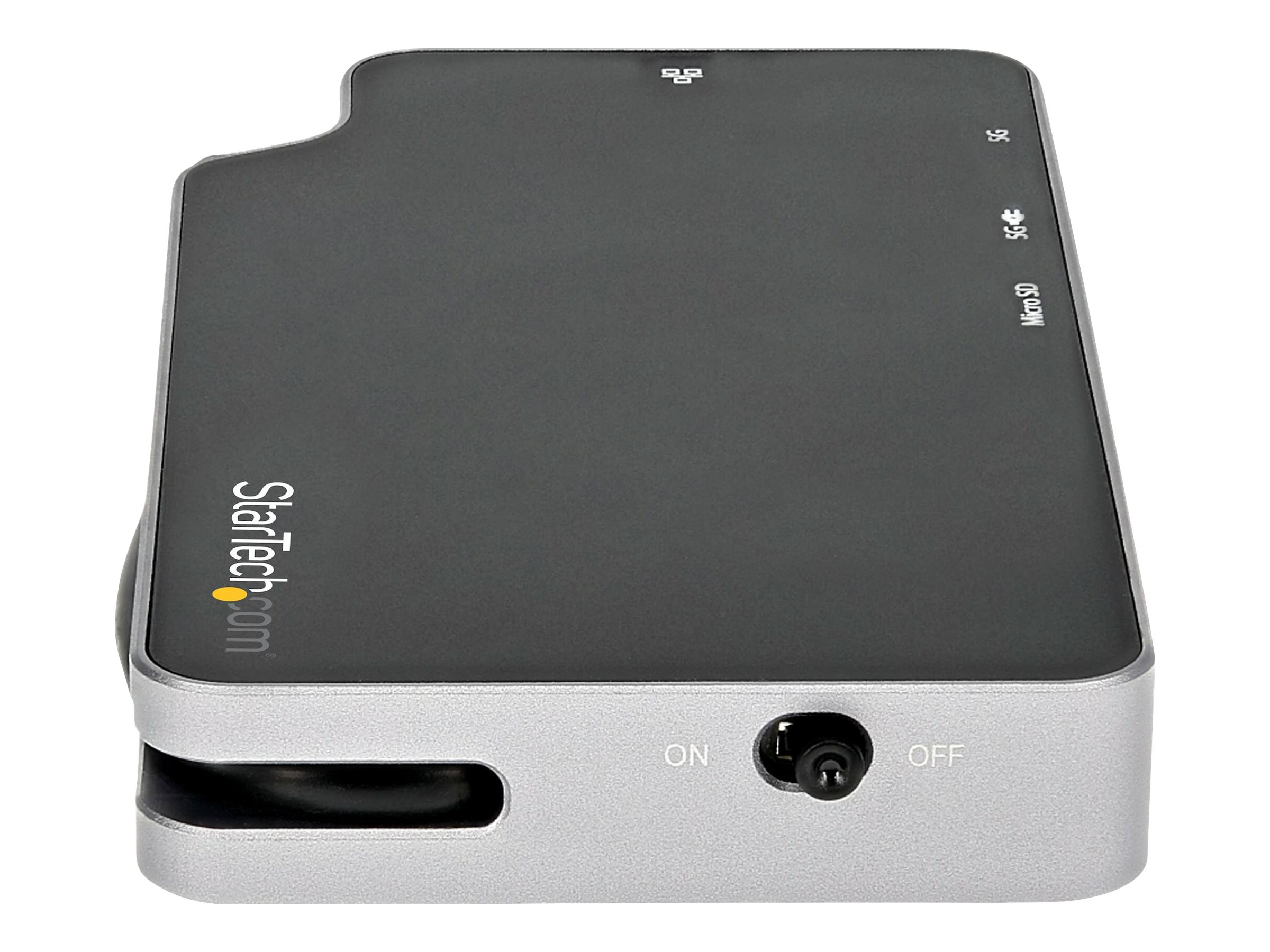 StarTech.com USB-C Multiport Adapter - USB-C auf 4K HDMI oder VGA mit 100W Power Delivery Pass-Through, 2-Port 10Gbits USB Hub, MicroSD, GbE - USB 3.1 Gen 2 Typ C MiniTravel Dock (CDP2HVGUASPD)