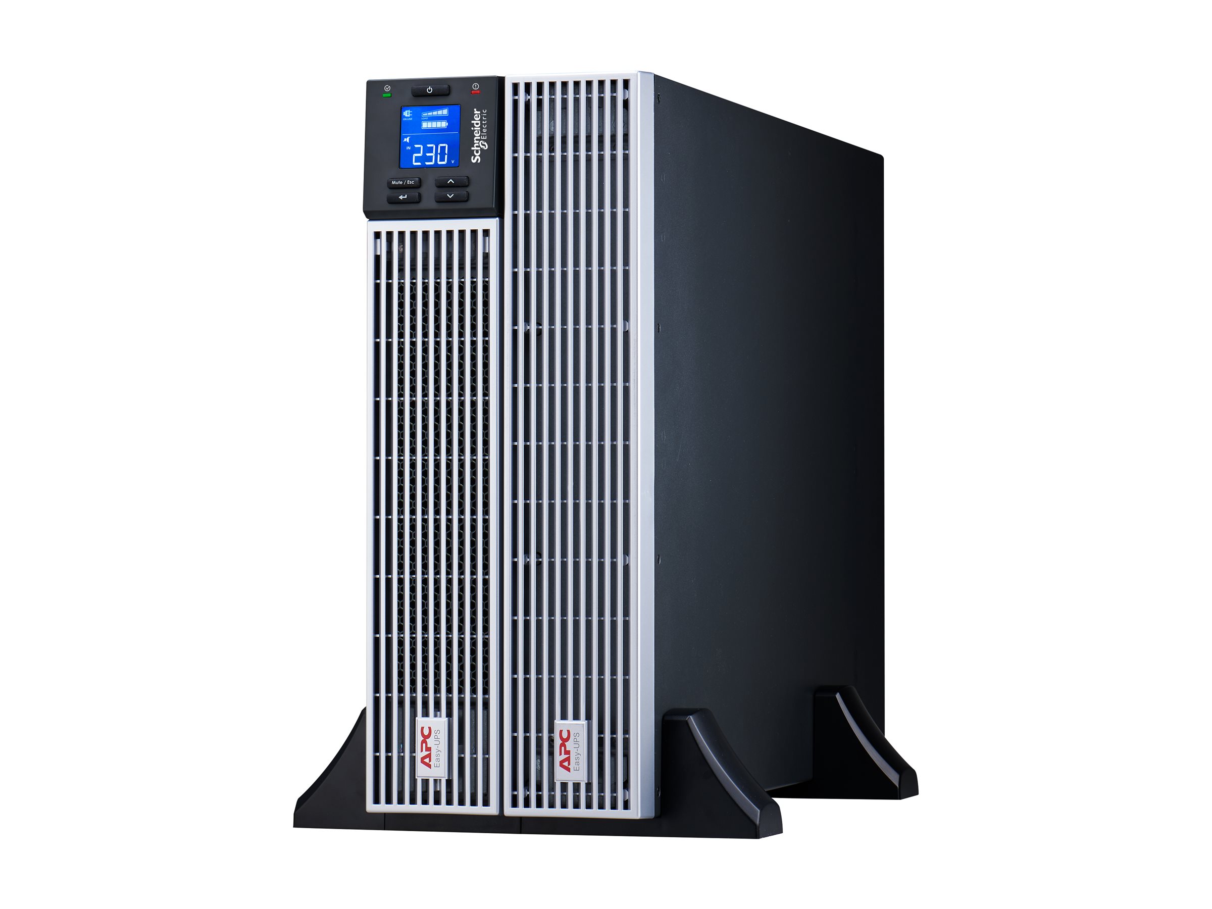 APC Easy UPS On-Line - USV (Rack - einbaufähig) - Wechselstrom 230 V - 1800 Watt - 2000 VA - Lithium-Ionen - RS-232, USB - Ausgangsanschlüsse 6 - 4U - 48.3 cm (19")