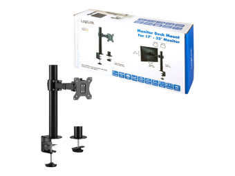 LogiLink Befestigungskit - einstellbarer Arm - für LCD-Display - Stahl - Schwarz - Bildschirmgröße 43.2-81.3 cm (17-32)