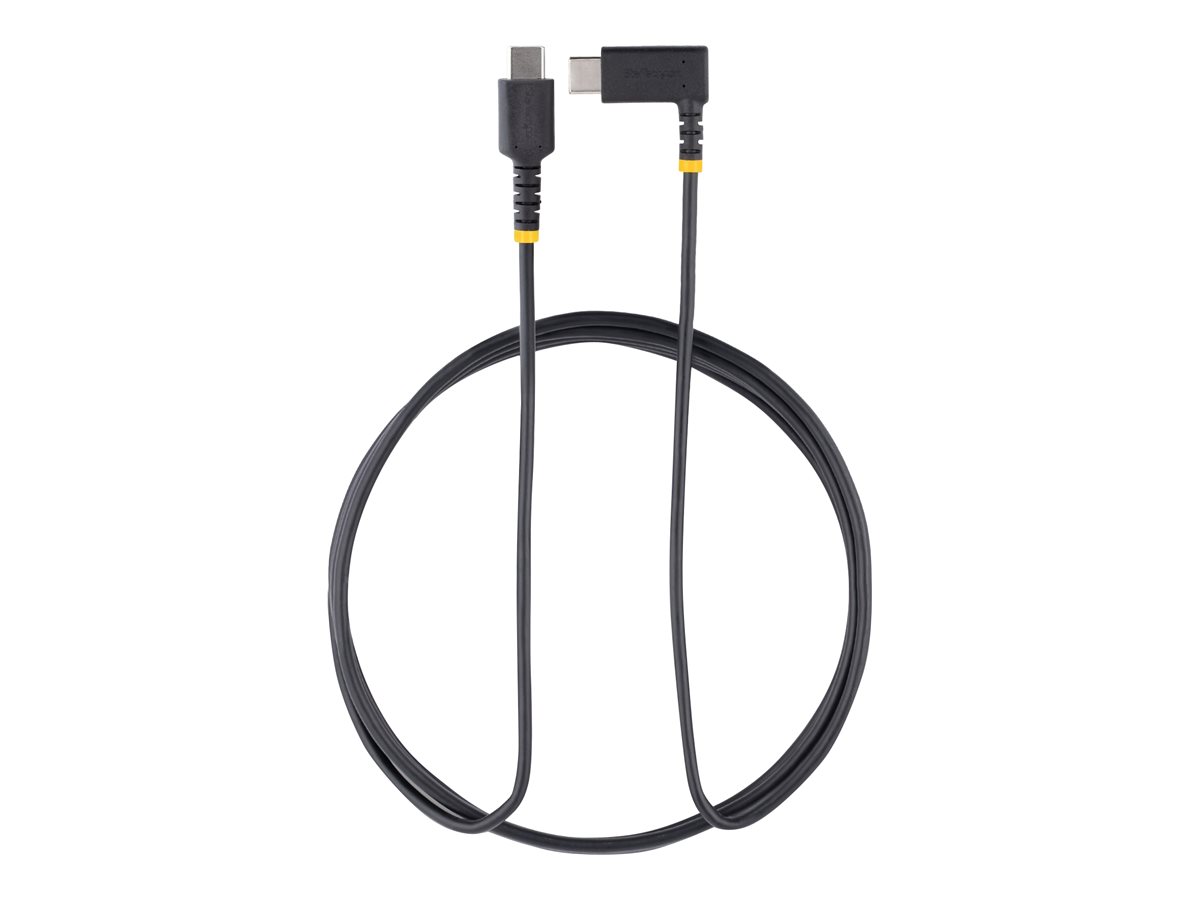 StarTech.com 2 m USB-C Ladekabel Mit Winkelstecker und 60W PD - Robust - USB-Kabel - USB-C (M)